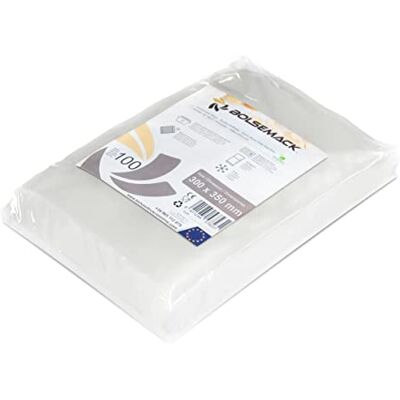 Bolsemack Väska för vakuumförpackning 300x350 präglat (100 enheter) för alla typer av hushållsförpackare, Lacor, Fall, tre Spade, etc. Bolsemack Väska för vakuumförpackning 300x350 präglat (100 enheter) för alla typer av hushållsförpackare, Lacor, Fall, tre Spade, etc.