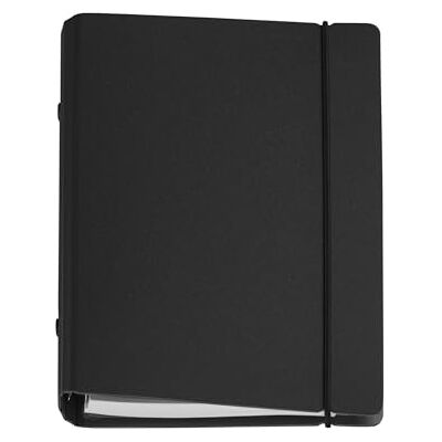 Miquelrius 2026 veckokalender med påfyllningsbara ringar, veckoplanering, liknande A6+ (117 x 182 mm), hårt PU-fodral, papper 80 g/m², ES-EN-PT, svart Miquelrius 2026 veckokalender med påfyllningsbara ringar, veckoplanering, liknande A6+ (117 x 182 mm), hårt PU-fodral, papper 80 g/m², ES-EN-PT, svart
