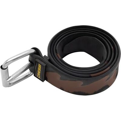 CRESSI Ultra Marseillaise gummibälte svart camou 4 mm – marseillaise-typ bälte i rent gummi för dykning och apné, svart kamou, en storlek CRESSI Ultra Marseillaise gummibälte svart camou 4 mm – marseillaise-typ bälte i rent gummi för dykning och apné, svart kamou, en storlek