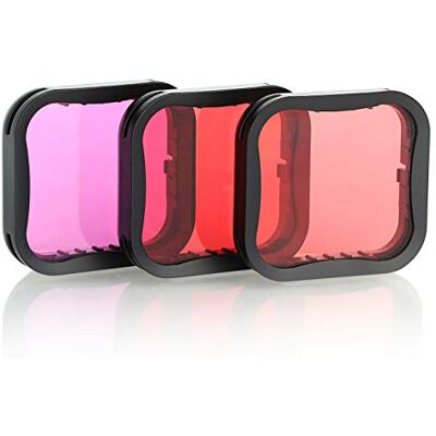 SOONSUN 3-pack dykfilter för GoPro Hero 5 6 7 svart super kostym dyk-hus – röd, ljusröd och magenta filter – förbättrar färger för olika undervattensvideo och fotograferingsförhållanden SOONSUN 3-pack dykfilter för GoPro Hero 5 6 7 svart super kostym dyk-hus – röd, ljusröd och magenta filter – förbättrar färger för olika undervattensvideo och fotograferingsförhållanden