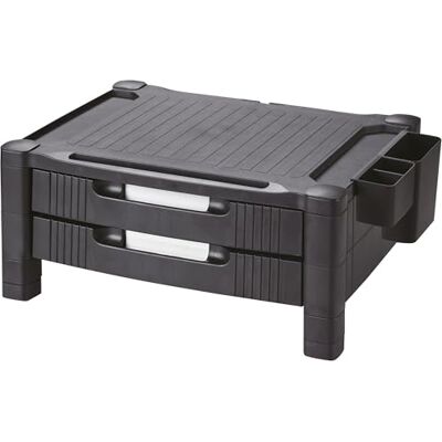 ALCO -Albert 5536-11 – monitorstativ med 2 lådor, 2-vägs höjdjusterbar, 43,5 x 33,6 x 19,3 cm, 20 kg lastkapacitet ALCO -Albert 5536-11 – monitorstativ med 2 lådor, 2-vägs höjdjusterbar, 43,5 x 33,6 x 19,3 cm, 20 kg lastkapacitet