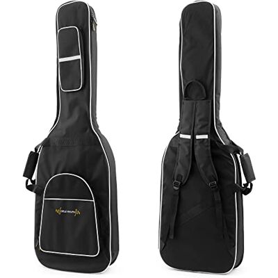 Tiger World Rhythm Basgitarr spelväska med handtag, ryggremmar och 18 mm stoppning – mjukt vadderat bärväska passar för basgitarr – perfekt för resor till spelningar eller bandövning Tiger World Rhythm Basgitarr spelväska med handtag, ryggremmar och 18 mm stoppning – mjukt vadderat bärväska passar för basgitarr – perfekt för resor till spelningar eller bandövning