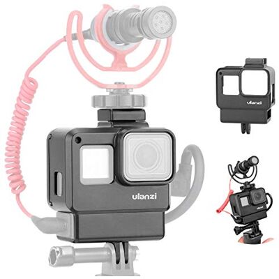 ULANZI Select ULANZI Välj skyddshölje fodral vlogging ram bur montering med mikrofon kall skoadapter kompatibel med GoPro 7 6 5, actionkameratillbehör ULANZI Select ULANZI Välj skyddshölje fodral vlogging ram bur montering med mikrofon kall skoadapter kompatibel med GoPro 7 6 5, actionkameratillbehör