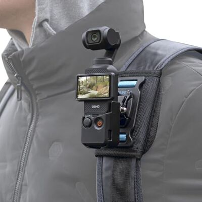 SUREWO Osmo ficka 3 ryggsäcksmontering, väskbälte axelrem montering med utökad kant kompatibel med DJI Osmo Pocket 3 SUREWO Osmo ficka 3 ryggsäcksmontering, väskbälte axelrem montering med utökad kant kompatibel med DJI Osmo Pocket 3