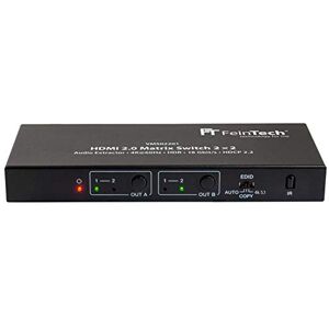 FeinTech VMS02201 HDMI 2.0 Matrisväxel - 2x2, Ljuduttagare FeinTech VMS02201 HDMI 2.0 Matrisväxel - 2x2, Ljuduttagare