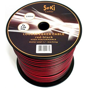SeKi högtalarkabel 2x2,50mm2 100m röd-svart - Speaker Cable SeKi högtalarkabel 2x2,50mm2 100m röd-svart - Speaker Cable