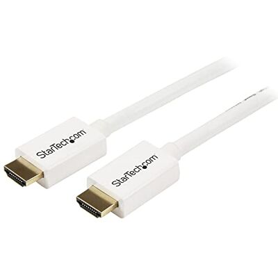 StarTech HD3MM3MW HDMI CL3-Installationskabel HDMI A-Stecker auf Stecker, 3m, weiß StarTech HD3MM3MW HDMI CL3-Installationskabel HDMI A-Stecker auf Stecker, 3m, weiß