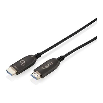 Digitus fiberoptisk HDMI-kabel – 100 m – UHD 8k 60 Hz, 4k 120 Hz – HDMI 2.1 – 48 Gbps – eARC, HDR, HDCP 2.2, CEC – AOC-hybridkabel – förgyllda kontakter – svart Digitus fiberoptisk HDMI-kabel – 100 m – UHD 8k 60 Hz, 4k 120 Hz – HDMI 2.1 – 48 Gbps – eARC, HDR, HDCP 2.2, CEC – AOC-hybridkabel – förgyllda kontakter – svart