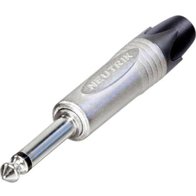 Neutrik NP2X uttagskontakt, nickelpläterade kontakter, nickelhölje, 2 poler, 6,35 mm Neutrik NP2X uttagskontakt, nickelpläterade kontakter, nickelhölje, 2 poler, 6,35 mm