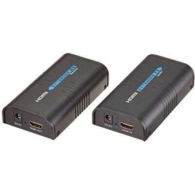 PremiumCord HDMI-förlängare upp till 120 m via LAN, TCP/IP, 1 sändare till många mottagare, kompatibel med Full HD 1080p, 3D, Dolby-True HD PremiumCord HDMI-förlängare upp till 120 m via LAN, TCP/IP, 1 sändare till många mottagare, kompatibel med Full HD 1080p, 3D, Dolby-True HD
