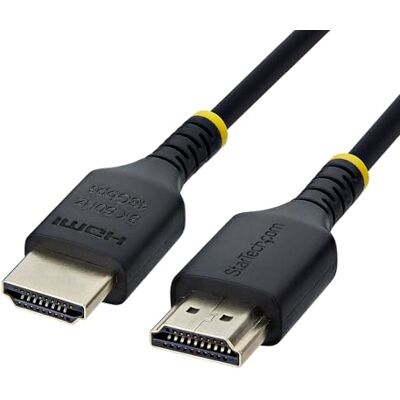 StarTech 50 cm (1,6 fot) slimmad certifierad HDMI-kabel med ultrahög hastighet, 8K 60Hz/4K 120Hz, ultratunt HDMI 2.1-kabel med HDR10+/eARC, 48 Gbps, flexibel 8K HDMI-sladd StarTech 50 cm (1,6 fot) slimmad certifierad HDMI-kabel med ultrahög hastighet, 8K 60Hz/4K 120Hz, ultratunt HDMI 2.1-kabel med HDR10+/eARC, 48 Gbps, flexibel 8K HDMI-sladd