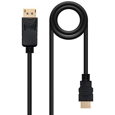 Levitantes Omvandlarkabel 1,0 m dp till hdmi-kabel med dp/m och hdmi/m-kontakter, perfekt för överföring av HD-video och ljud.* Levitantes Omvandlarkabel 1,0 m dp till hdmi-kabel med dp/m och hdmi/m-kontakter, perfekt för överföring av HD-video och ljud.*