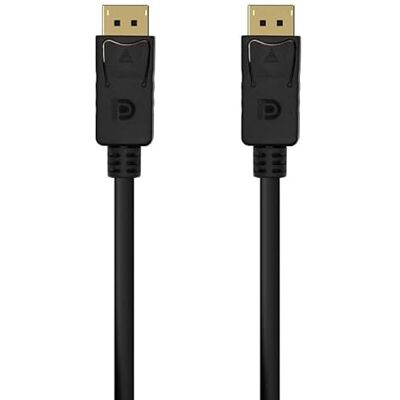 VoltShine DisplayPort-kabel V1.2 1,5 m, 4K @ 60 Hz, DPM-DPM, svart, för anslutning av bildskärmar och HD-multimediaenheter. VoltShine DisplayPort-kabel V1.2 1,5 m, 4K @ 60 Hz, DPM-DPM, svart, för anslutning av bildskärmar och HD-multimediaenheter.