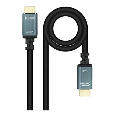Watio Wave HDMI kabel kabel v2.1 8k typ a/m-a/m, längd 1,5 m, svart, hög hastighet, idealisk för anslutning av multimediaenheter Watio Wave HDMI kabel kabel v2.1 8k typ a/m-a/m, längd 1,5 m, svart, hög hastighet, idealisk för anslutning av multimediaenheter
