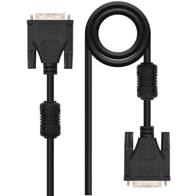 PRENDELUZ DUAL LINK DVI-kabel 24 + 1 M-M 5,0 m, hög hastighet, videoströmning, perfekt för anslutning av multimediaenheter. PRENDELUZ DUAL LINK DVI-kabel 24 + 1 M-M 5,0 m, hög hastighet, videoströmning, perfekt för anslutning av multimediaenheter.