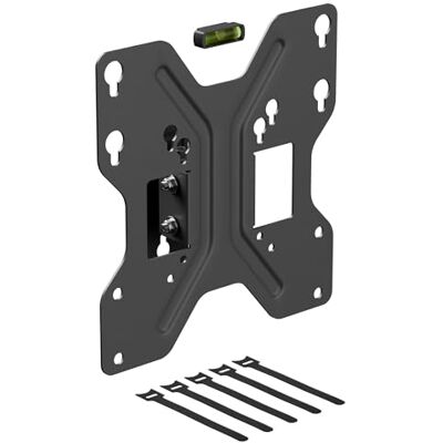 D-line TV-väggfäste för TV-apparater med låg profil, lutning och vrid TV-väggfäste med vattennivå, smalt lutande TV-fäste – VESA 75 x 75 mm – 200 x 200 mm, rymmer upp till 30 kg D-line TV-väggfäste för TV-apparater med låg profil, lutning och vrid TV-väggfäste med vattennivå, smalt lutande TV-fäste – VESA 75 x 75 mm – 200 x 200 mm, rymmer upp till 30 kg