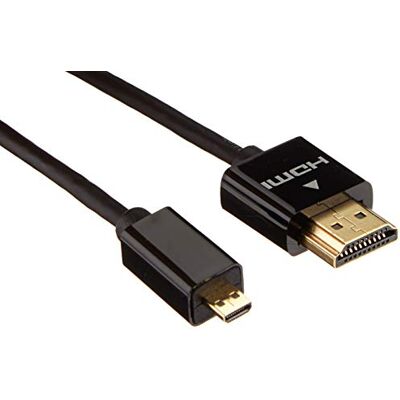 PROSIGNAL Pro Signal PSG04067 HDMI bly med ethernet, hane till Micro D hane, ABS-kontakter, 1 m svart PROSIGNAL Pro Signal PSG04067 HDMI bly med ethernet, hane till Micro D hane, ABS-kontakter, 1 m svart