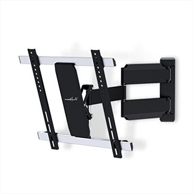 PureMounts SLIMFLEX-52 Väggfäste för TV-apparater med 66-132 cm (26-52 tum), VESA: 400x400, lutningsbar: -15°, svängbar: +/-180°, väggavstånd: 30–600 mm, lastkapacitet max: 25 kg, svart PureMounts SLIMFLEX-52 Väggfäste för TV-apparater med 66-132 cm (26-52 tum), VESA: 400x400, lutningsbar: -15°, svängbar: +/-180°, väggavstånd: 30–600 mm, lastkapacitet max: 25 kg, svart