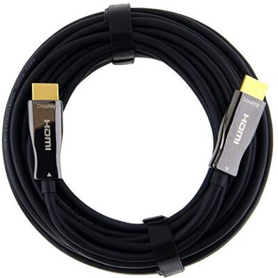 SeKi 15 m optisk glasfiber HDMI 2.0b kabel – UHD 2160p 4K@60Hz 4:4 HDR HDCP 2.2 SeKi 15 m optisk glasfiber HDMI 2.0b kabel – UHD 2160p 4K@60Hz 4:4 HDR HDCP 2.2