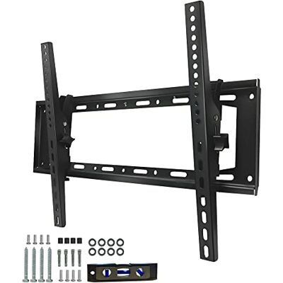 VENTON Justerbart, lutbart och svängbart TV-väggfäste – TV-hållare för böjda, platta TV-apparater och bildskärmar – VESA 400 x 600 max (32–75 tum) – 45 kg max TV-fäste, lutning, svängning VENTON Justerbart, lutbart och svängbart TV-väggfäste – TV-hållare för böjda, platta TV-apparater och bildskärmar – VESA 400 x 600 max (32–75 tum) – 45 kg max TV-fäste, lutning, svängning