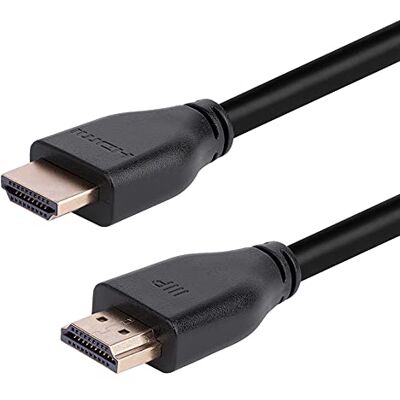 Monoprice 8K-certifierad HDMI 2.1-kabel med ultrahög hastighet – 8K @60Hz, 48 Gbps, CL2 i väggklassad, 30 AWG, dynamisk HDR och Dolby Vision, stöder eARC (förbättrad ljudreturkanal) 10 fot – svart Monoprice 8K-certifierad HDMI 2.1-kabel med ultrahög hastighet – 8K @60Hz, 48 Gbps, CL2 i väggklassad, 30 AWG, dynamisk HDR och Dolby Vision, stöder eARC (förbättrad ljudreturkanal) 10 fot – svart