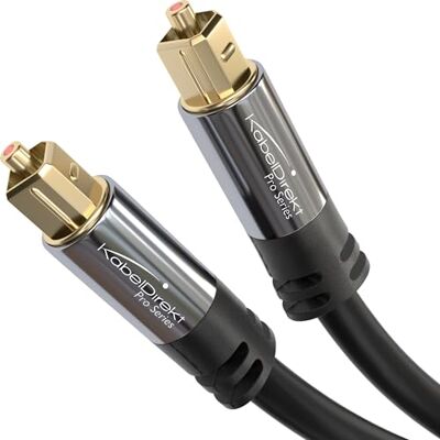 KabelDirekt – Optisk digital ljudkabel TOSLINK – 10m – Soundbar Fiberoptisk kabel, för Home Theater, PS4, XBOX KabelDirekt – Optisk digital ljudkabel TOSLINK – 10m – Soundbar Fiberoptisk kabel, för Home Theater, PS4, XBOX