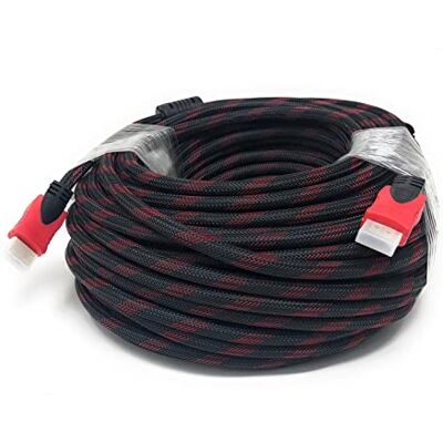 LEOFLA 30 m hög hastighet hane HDMI-kabel med guldpläterade kontakter LEOFLA 30 m hög hastighet hane HDMI-kabel med guldpläterade kontakter