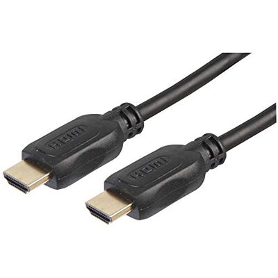 PROSIGNAL Pro Signal PSG3009-HDMI-15 Premium aktiv hög hastighet 4K UHD HDMI bly med ethernet, Booster IC, hane till Hane, guldkontakter, 15 m, svart PROSIGNAL Pro Signal PSG3009-HDMI-15 Premium aktiv hög hastighet 4K UHD HDMI bly med ethernet, Booster IC, hane till Hane, guldkontakter, 15 m, svart