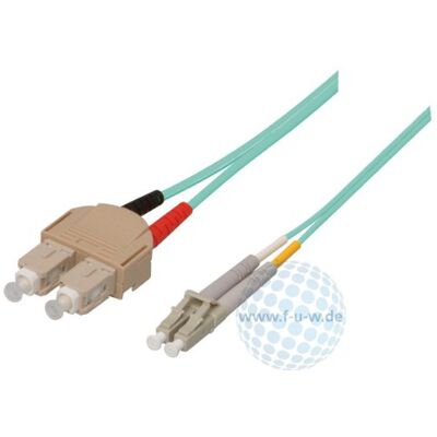 Tecline 39985601 OM3-fiber LWL-kabel (50/125 µm, 1,0 m) turkos Tecline 39985601 OM3-fiber LWL-kabel (50/125 µm, 1,0 m) turkos