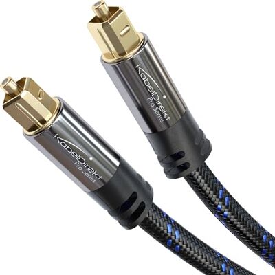 KabelDirekt – Optisk ljudkabel – 15m – Soundbar S/PDIF, fiberoptisk kabel för hemmabio, förstärkare, PS4/Xbox/Gaming KabelDirekt – Optisk ljudkabel – 15m – Soundbar S/PDIF, fiberoptisk kabel för hemmabio, förstärkare, PS4/Xbox/Gaming
