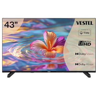 Vestel TiVo 43UT9740 Smart TV, 43 tum, 4K, UHD, med Dolby Vision HDR och trippel tuner, LED Vestel TiVo 43UT9740 Smart TV, 43 tum, 4K, UHD, med Dolby Vision HDR och trippel tuner, LED
