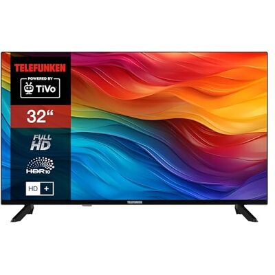 TELEFUNKEN TiVo D32F751X7CW 32 tum Smart TV (Full HD, HDR, trippel tuner, HD+, 6 månader ingår) TELEFUNKEN TiVo D32F751X7CW 32 tum Smart TV (Full HD, HDR, trippel tuner, HD+, 6 månader ingår)