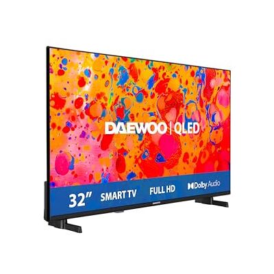 Daewoo TV 32DM65QV Smart TV 32 tum QLED Full HD (HDR10, 1920 x 1080, ramlös, Dolby Audio) 2025 Range Daewoo TV 32DM65QV Smart TV 32 tum QLED Full HD (HDR10, 1920 x 1080, ramlös, Dolby Audio) 2025 Range