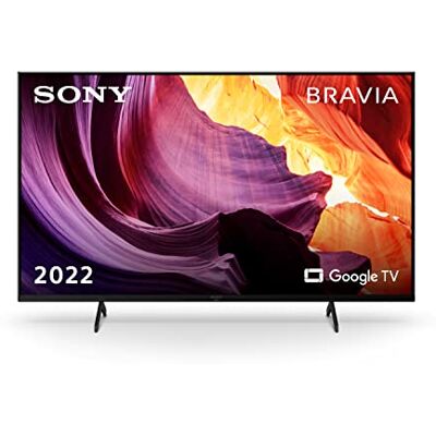 Sony Bravia TV KD-43X80K: 4K Ultra HD, LCD, HDR, Google TV modell 2022 svart Sony Bravia TV KD-43X80K: 4K Ultra HD, LCD, HDR, Google TV modell 2022 svart