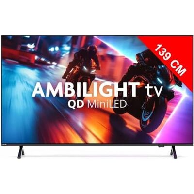 Philips Ambilight 55MLED910 "The Xtra" mini LED 4K Smart TV 55-tums skärm med P5 Perfect Picture Engine Ultra HD, Titan OS, Dolby Vision och Dolby Atmos-ljud Philips Ambilight 55MLED910 "The Xtra" mini LED 4K Smart TV 55-tums skärm med P5 Perfect Picture Engine Ultra HD, Titan OS, Dolby Vision och Dolby Atmos-ljud