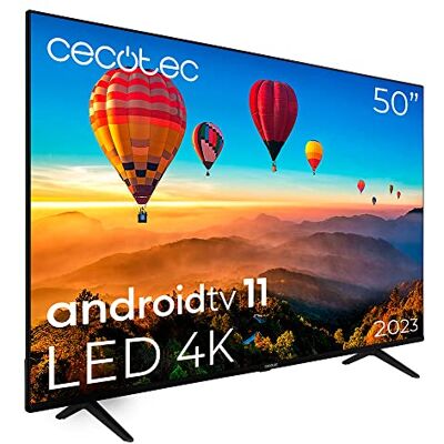 Cecotec LED 50 tum Smart TV A1 Series ALU10050S. 4K UHD, Android 11, Ramdesign, MEMC, Dolby Vision och Dolby Atmos, HDR10, modell 2023 Cecotec LED 50 tum Smart TV A1 Series ALU10050S. 4K UHD, Android 11, Ramdesign, MEMC, Dolby Vision och Dolby Atmos, HDR10, modell 2023