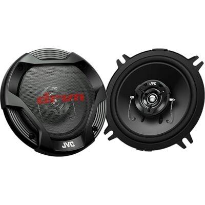 JVC CS-DR522 DRVN serien, 13 cm 2-vägs bilhögtalare, 260 W maximal belastkapacitet, 40 W RMS, 4 ohm, 25 mm kalottdiskanthögtalare, svart polypropen Woofer Cone, inkl. lock, 2 stycken JVC CS-DR522 DRVN serien, 13 cm 2-vägs bilhögtalare, 260 W maximal belastkapacitet, 40 W RMS, 4 ohm, 25 mm kalottdiskanthögtalare, svart polypropen Woofer Cone, inkl. lock, 2 stycken