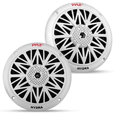 Pyle Marinhögtalare 13,3 cm (5,25"), Vattentäta 2-vägs Högtalare, 150 W, Väderbeständiga Utomhushögtalare med Polykarbonkon, Låg Profil, 1 Par Pyle Marinhögtalare 13,3 cm (5,25"), Vattentäta 2-vägs Högtalare, 150 W, Väderbeständiga Utomhushögtalare med Polykarbonkon, Låg Profil, 1 Par