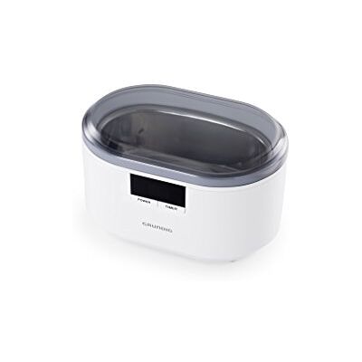 Grundig UC 6620 Ultraljudsrengöring med timerfunktion, högeffektiv rengöring med ultraljud, dubbelvågsprincip, 500 ml vattentank, 50 W effekt, integrerad klockhållare, vit Grundig UC 6620 Ultraljudsrengöring med timerfunktion, högeffektiv rengöring med ultraljud, dubbelvågsprincip, 500 ml vattentank, 50 W effekt, integrerad klockhållare, vit