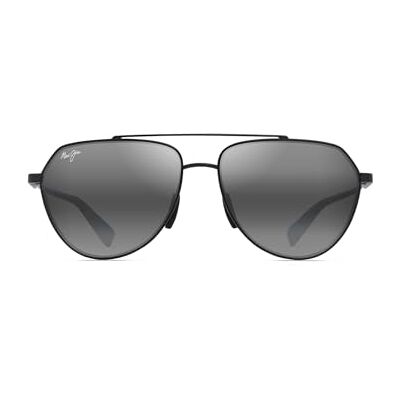 Maui Jim Waiwai unisex glasögon vuxen, Svart och grå, 59-15-145 Maui Jim Waiwai unisex glasögon vuxen, Svart och grå, 59-15-145