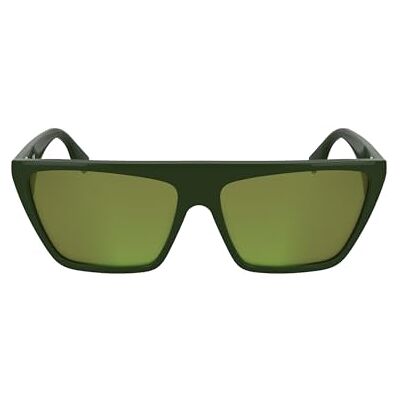 KARL LAGERFELD Unisex vuxen solglasögon KL6186S grön med fast ljusgrön lins, grön, One size KARL LAGERFELD Unisex vuxen solglasögon KL6186S grön med fast ljusgrön lins, grön, One size