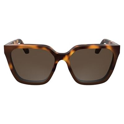 Calvin Women's Sunglasses CK25500S Havana/brun med fast vinlins, Havana/brun, One size Calvin Women's Sunglasses CK25500S Havana/brun med fast vinlins, Havana/brun, One size