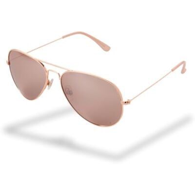 Foster Grant Sunsentials by aviator solglasögon dam guld – metallmontyr polykarbonat rosé glas UV400-skydd lätt reptåliga och stöttåliga Foster Grant Sunsentials by aviator solglasögon dam guld – metallmontyr polykarbonat rosé glas UV400-skydd lätt reptåliga och stöttåliga