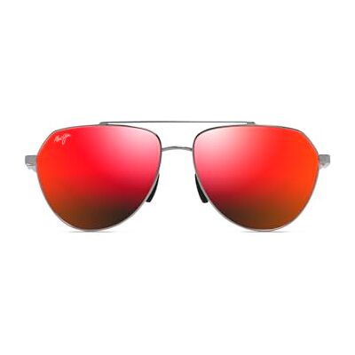 Maui Jim Waiwai unisex glasögon för vuxna (1-pack), Shiny Light Ruthenium, 59-15-145 Maui Jim Waiwai unisex glasögon för vuxna (1-pack), Shiny Light Ruthenium, 59-15-145
