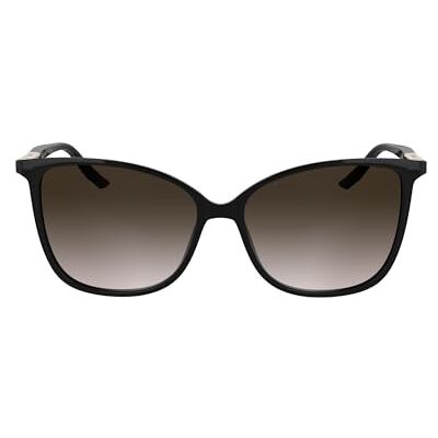 Calvin Women's Sunglasses CK25504S – svart med gradient vinlins, Svart, One size Calvin Women's Sunglasses CK25504S – svart med gradient vinlins, Svart, One size