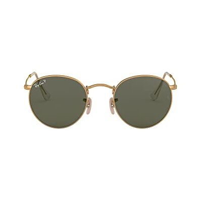 Ray-Ban Runda metallsolglasögon för män, Guld, 50 cm Ray-Ban Runda metallsolglasögon för män, Guld, 50 cm