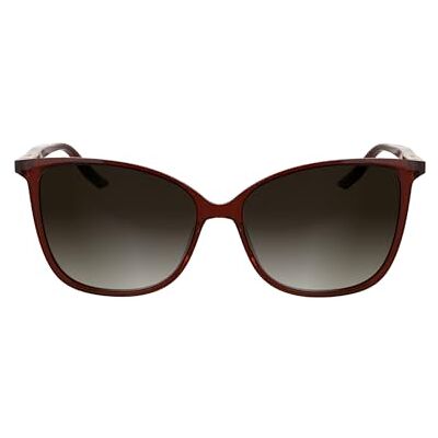 Calvin Women's Sunglasses CK25504S Transparent Burgundy with Gradient Burgundy Lins, Transparent Burgundy, One size Calvin Women's Sunglasses CK25504S Transparent Burgundy with Gradient Burgundy Lins, Transparent Burgundy, One size