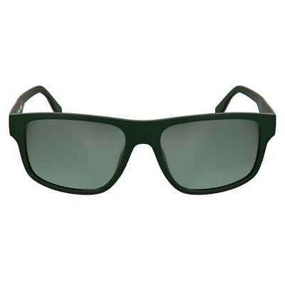 Lacoste Herrars Sunglasses L6057S matt grön med gradient spegel grön lins, Matte Green, One size Lacoste Herrars Sunglasses L6057S matt grön med gradient spegel grön lins, Matte Green, One size