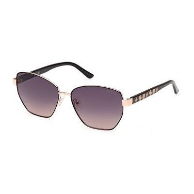 GUESS GU0010205B56 UV-skyddade injicerade solglasögon för kvinnor, Glänsande svart, 56MM GUESS GU0010205B56 UV-skyddade injicerade solglasögon för kvinnor, Glänsande svart, 56MM
