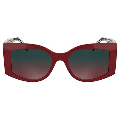 KARL LAGERFELD Women's Sunglasses KL6183S röd med gradient petrol/röd lins, Röd, One size KARL LAGERFELD Women's Sunglasses KL6183S röd med gradient petrol/röd lins, Röd, One size